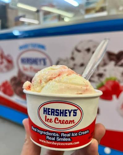 Hershey's Ice Cream cup and branding